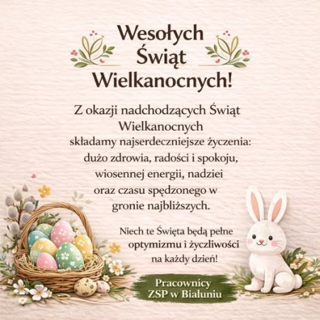 WESOŁYCH ŚWIĄT WIELKANOCNYCH!